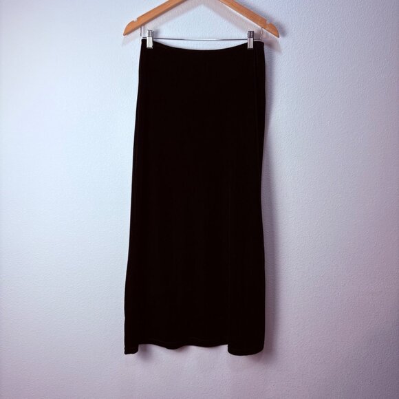 Scoctt McClintock Dresses & Skirts - VTG Scott McClintock Black Velvet Midi/Maxi Skirt Sz 8 Old Money Romantic Luxury